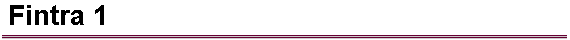 Fintra 1